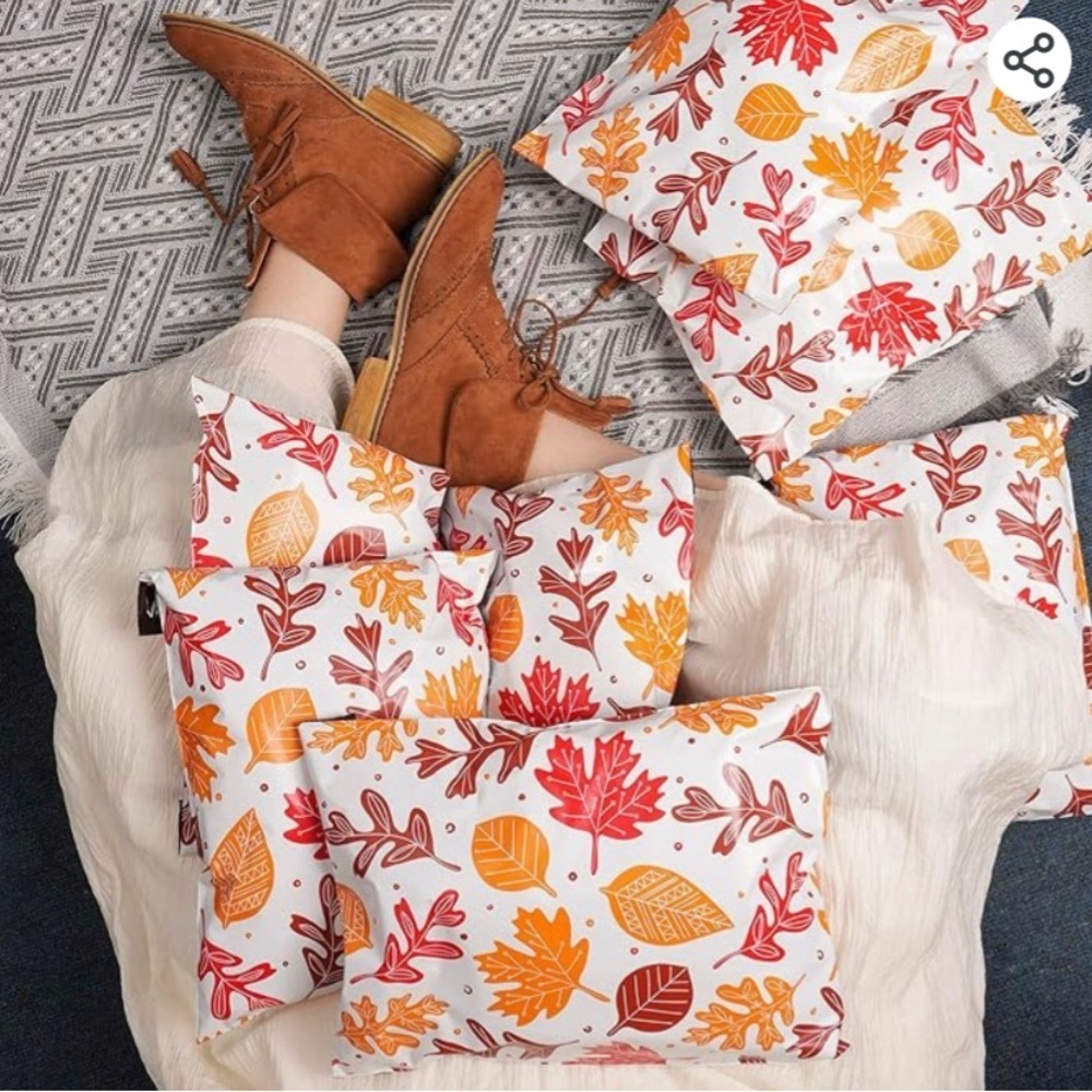 10 Count - Variety Bundle of 14.5x19 Polymailers (MAPLE LEAVES + FALL LEAVES) - Picture 8 of 9